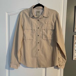LL Bean Plaid Button Down Shirt